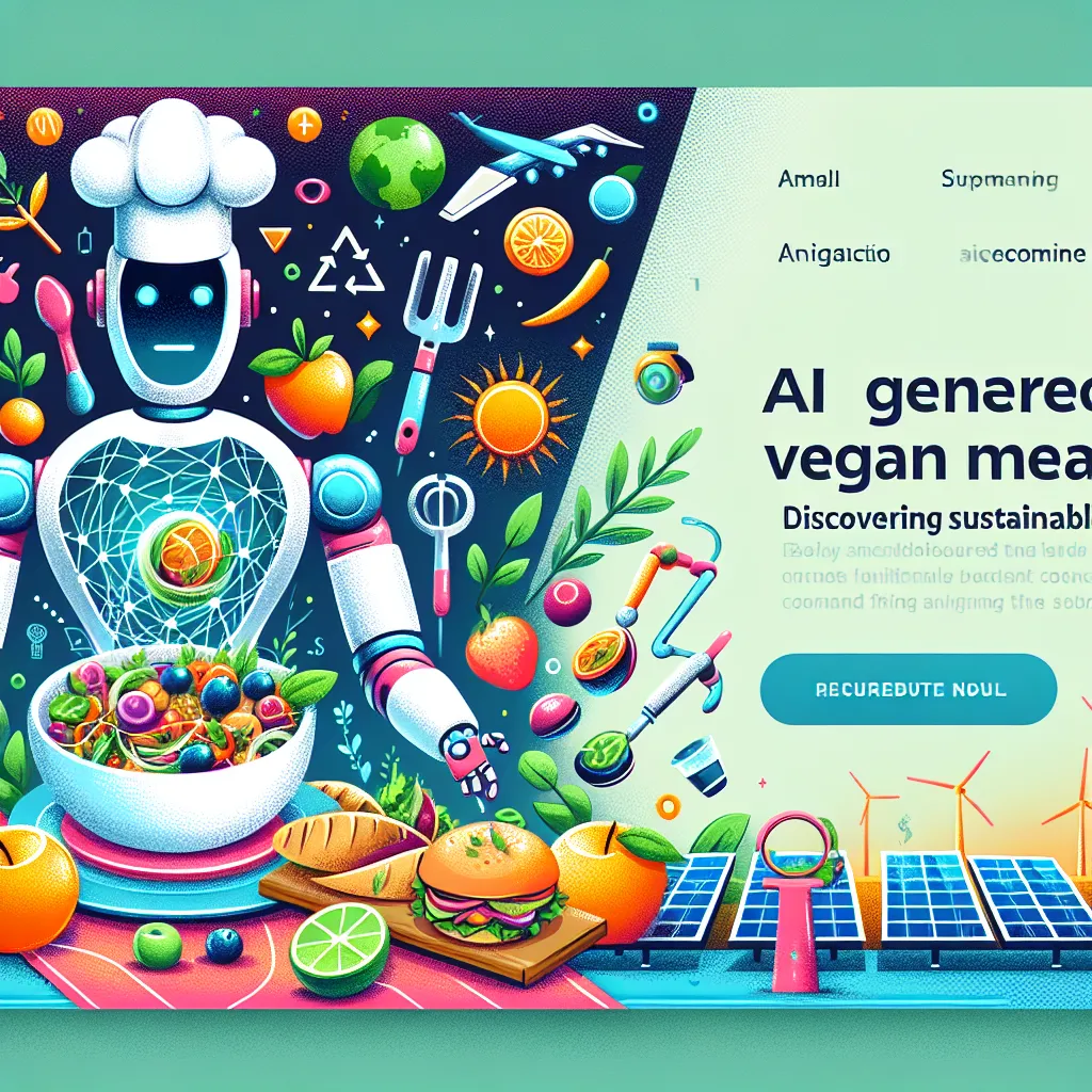 Ai Generated Vegan Meals: Discovering Sustainable Cooking Practices